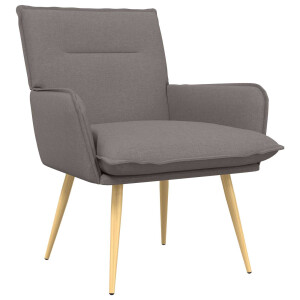 vidaXL Fauteuil Taupe Stof