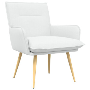vidaXL Fauteuil Wit Stof