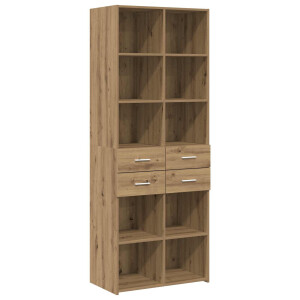 vidaXL Boekenkast Artisanaal eiken 30 x 42.4 x 185.2 cm