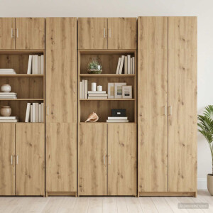 vidaXL Opbergkast met Planken Artisanaal eiken 70 x 42,5 x 225 cm