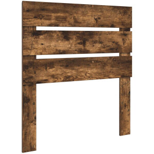 vidaXL - Hoofdbord - Rook - Eiken - Bewerkt - hout