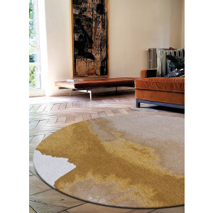 Wasbaar Binnen & Buiten Vloerkleed - 290 x 290 cm - Louis De Poortere Lagoon Sunset - Laagpolig Tapijt - Gerecycled PET - Made in Belgium - Circulair