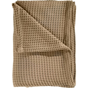 Heckettlane Bed Sprei Wafel - Bedsprei 1 persoons - Wafeldeken - 180x260 - Beige