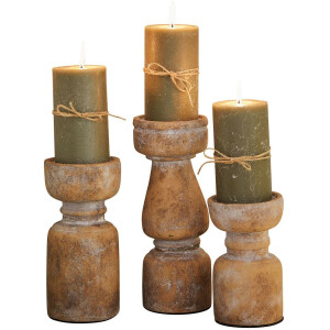 LOBERON Kandelaar set van 3 Talona terracotta