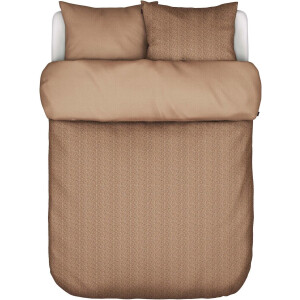 MARC O'POLO Camo Dekbedovertrek Toffee Brown - Lits-Jumeaux - 240x200/220 cm