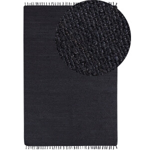 BELIANI SINANKOY - Laagpolig tapijt - Zwart - 200 x 300 cm - Jute