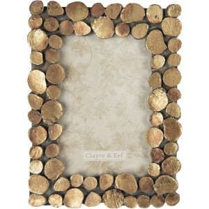 Clayre & Eef Fotolijst 10x15 cm Bruin Kunststof