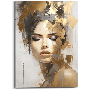 Schilderij Gouden vrouw - 70 x 50 - Canvas - REINDERS