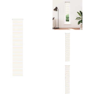 vidaXL Zebra Jaloezie - Zebra Jaloezieën - Zebra Rolgordijn - Dubbel Rolgordijn - Zebra rolgordijn 50x230 cm stofbreedte 45,9cm marmerbeige