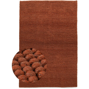 Wollen vloerkleed - Fjell terracotta 240x340 cm
