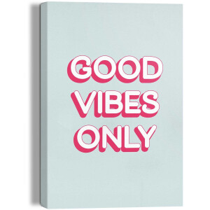 Schilderij Good Vibes Only - 30 x 20 - Canvas - REINDERS