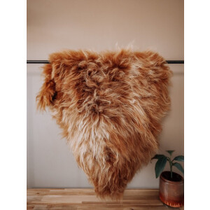 IJslandse Schapenvacht XL (115cm) - Roest Bruin - IJslands - Echt Wol