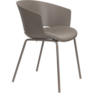 Giga Meubel Eetkamerstoel Jessica - Grijs - Zithoogte 48,5cm - Set van 4