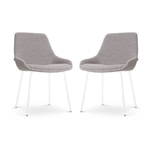 Set van 2 eetkamerstoelen Nora-Isa bouclé | Nolon