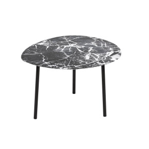 Bijzettafel Ovoid marmer look | LEITMOTIV