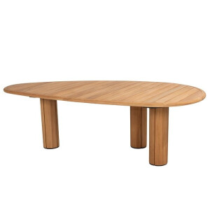 Taste by 4 Seasons Tuintafel Corsica Teak - Pebble Shape 240 x 130 cm