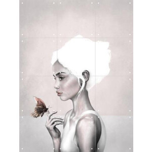 IXXI All White, Erik Andreas - 60 x 80 cm - Gratis ophangtool - Grote wanddecoratie en posters - Illustraties, Digitale Kunst, Woonkamer, Slaapkamer