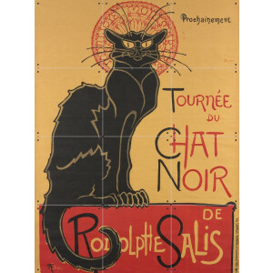 IXXI Le Chat Noir (1896), Théophile Alexandre Steinlen & Van Gogh Museum - 60 x 80 cm - Gratis ophangtool - Grote wanddecoratie en posters - Klassiek