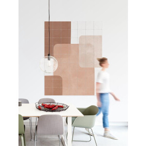 IXXI Boho watercolor strokes 3, Vitor Costa & Various - 80 x 100 cm - Gratis ophangtool - Grote wanddecoratie en posters - Geometrische Kunst