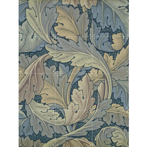 IXXI Acanthus blue, William Morris & Victoria and Albert Museum - 60 x 80 cm - Gratis ophangtool - Grote wanddecoratie en posters - Vintage