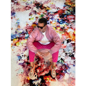 Design vloerkleed Play Alive Pink 93 - Fred van Leer X Bram Reijnders