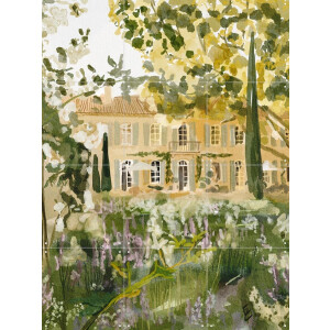IXXI Magical French garden, Ekaterina Zagorska - 60 x 80 cm - Gratis ophangtool - Grote wanddecoratie en posters - Impressionisme, Naturalisme