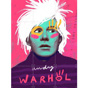 IXXI Creative Andy, Pop-art by Tadej - 60 x 80 cm - Gratis ophangtool - Grote wanddecoratie en posters - Illustraties, Kleurrijk, Digitale Kunst