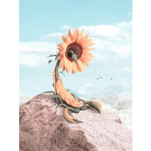 IXXI Stinging Beauty, Julien Tabet - 60 x 80 cm - Gratis ophangtool - Grote wanddecoratie en posters - Digitale Kunst, Fantasierijk, Speels