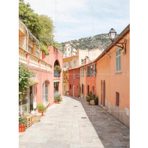 IXXI Streets of Menton, Henrike Schenk - 60 x 80 cm - Gratis ophangtool - Grote wanddecoratie en posters - Kleurrijk, Fotografie, Gang, Woonkamer
