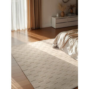 Villeroy & Boch Wollen vloerkleed Scala Blocks - Crème - Natuurlijk Tapijt - Laagpolig - 120x170 cm