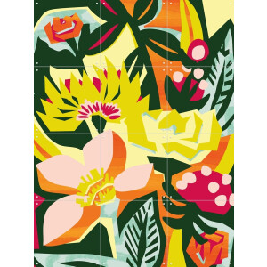 IXXI Just A Few More Flowers, Megan Gallagher - 60 x 80 cm - Gratis ophangtool - Grote wanddecoratie en posters - Grafisch Ontwerp, Digitale Kunst