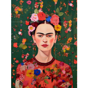 IXXI Floral Essence, Treechild & Various - 60 x 80 cm - Gratis ophangtool - Grote wanddecoratie en posters - Digitale Kunst, Kleurrijk, Slaapkamer