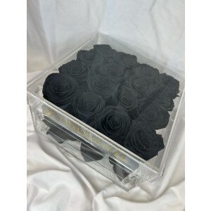 Rozen - AG Luxurygifts long life rozen - forever roses - flower box - black - zwart - Moederdag - Valentijnsdag - luxe cadeau - acrylic box - rozen - bloemen - cadeau tip