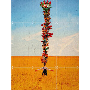 IXXI Bloom, Vineet Suresh - 60 x 80 cm - Gratis ophangtool - Grote wanddecoratie en posters - Abstract, Kleurrijk, Surrealisme, Modern, Gemengde