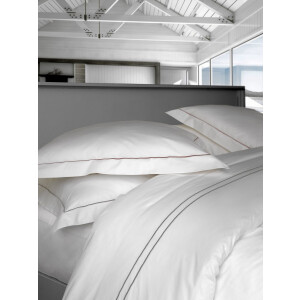 Casilin - Luxe Dekbedovertrek - Hotel Kwaliteit - Katoen Perkaal - Dylan - Blauwe bies - tweepersoons - extra breed - 260 x 240cm