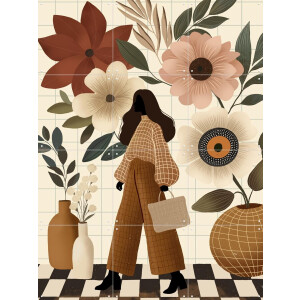IXXI Maximalist Spring, Katarzyna Gąsiorowska & Various - 60 x 80 cm - Gratis ophangtool - Grote wanddecoratie en posters - Modern, Illustraties