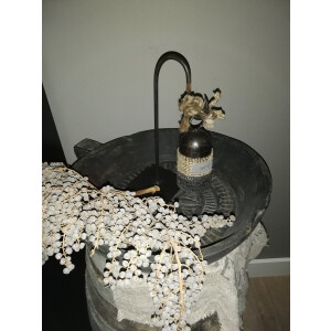 Lavendeltje originals bel hanger landelijk stoer metaal jute decoratie kadotip