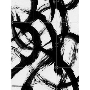 IXXI Abstract Brush Strokes 98X, Mareike Böhmer - 60 x 80 cm - Gratis ophangtool - Grote wanddecoratie en posters - Grafisch Ontwerp, Abstract