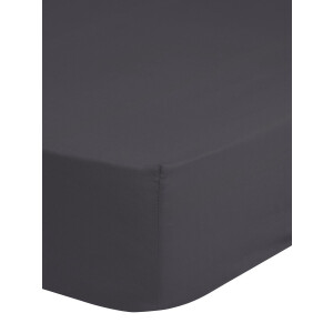 Good Morning hoeslaken effen kleur - 2 persoons 140x200 cm - Antraciet - 100% Katoen jersey