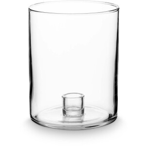 vtwonen Kaarsenhouders - Clear - Kandelaar van Glas - Transparant - 12x15,5cm