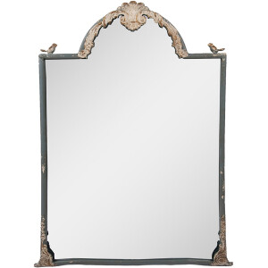 Clayre & Eef Spiegel 60x3x91 cm Blauw Metaal