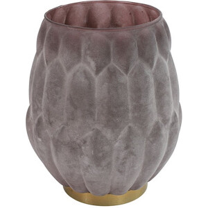 Theelichth frosty Jasmin L paars