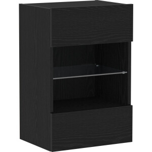 vidaXL - Tv-meubelset - 40 - x - 30 - x - 60,5 - cm - Zwart - Bewerkt - hout