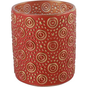 Theelichth ro Hailey M rood/goud