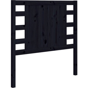 vidaXL - Hoofdbord - 96x4x100 - cm - massief - grenenhout - zwart