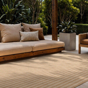 Vloerkleed Linley Rechthoekig - Jute Wit 170x120cm - Polypropyleen - Dekbed-Discounter.nl