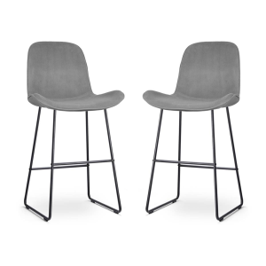 Set van 2 barstoelen Nino-Fé velvet | Nolon