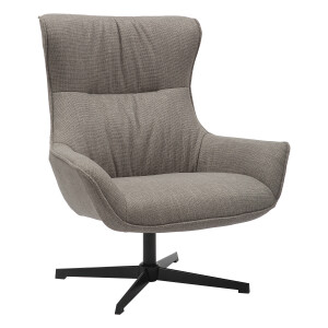 Artistiq Draaifauteuil 'Kevina' Structuurstof, kleur Taupe