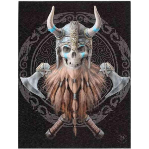 Anne Stokes Canvas afbeelding Viking Skull 19x25 Multicolours