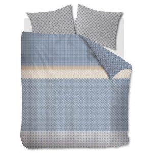 Beddinghouse Bertram Dekbedovertrek - Lits-jumeaux - 240x200/220 cm - Blue